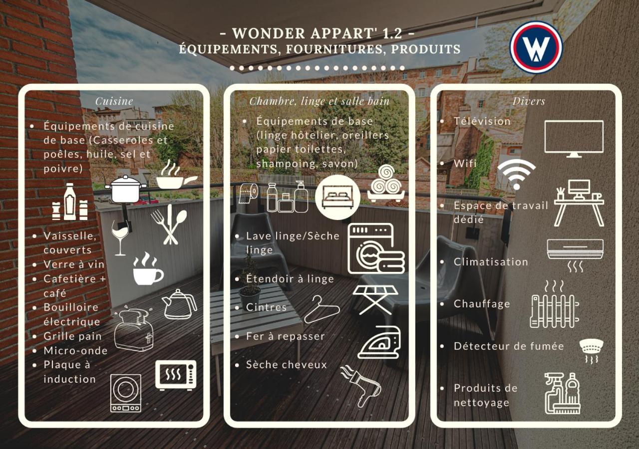 Wonder Appart' 1.2 - Coeur De Ville - Tuluza Zewnętrze zdjęcie